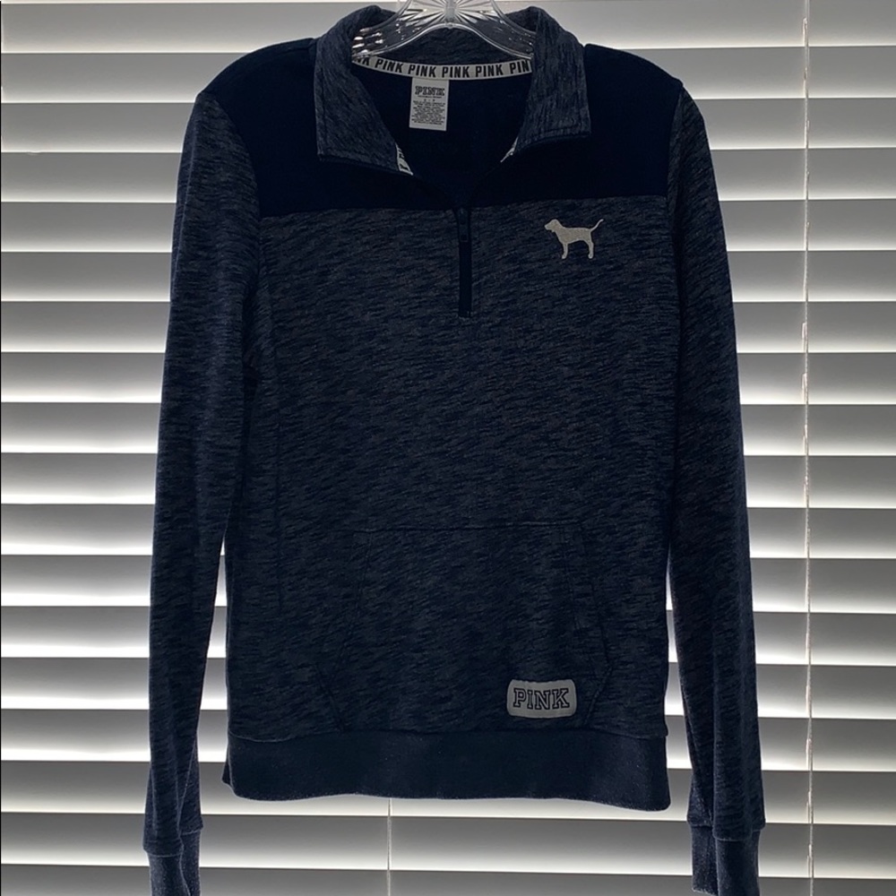 PINK VICTORIA SECRET quarter zip sweatshirt